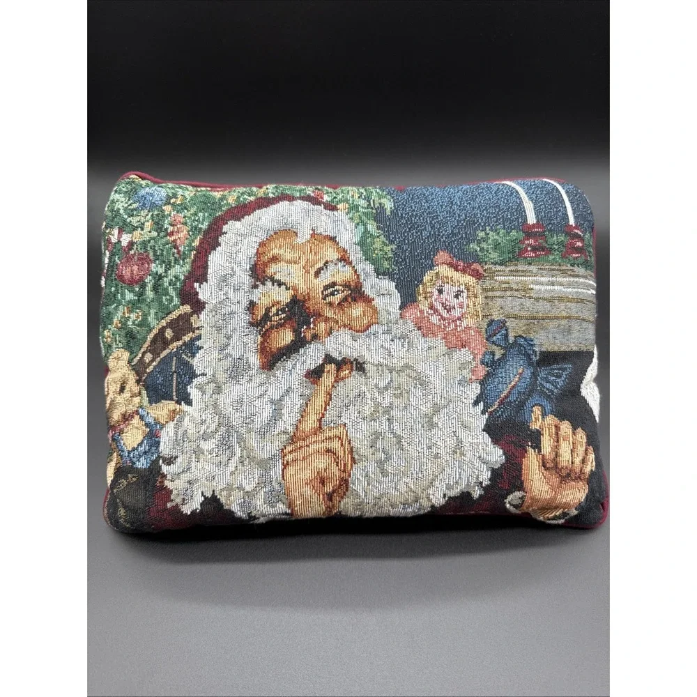 Vintage Santa‎ Throw Pillow
